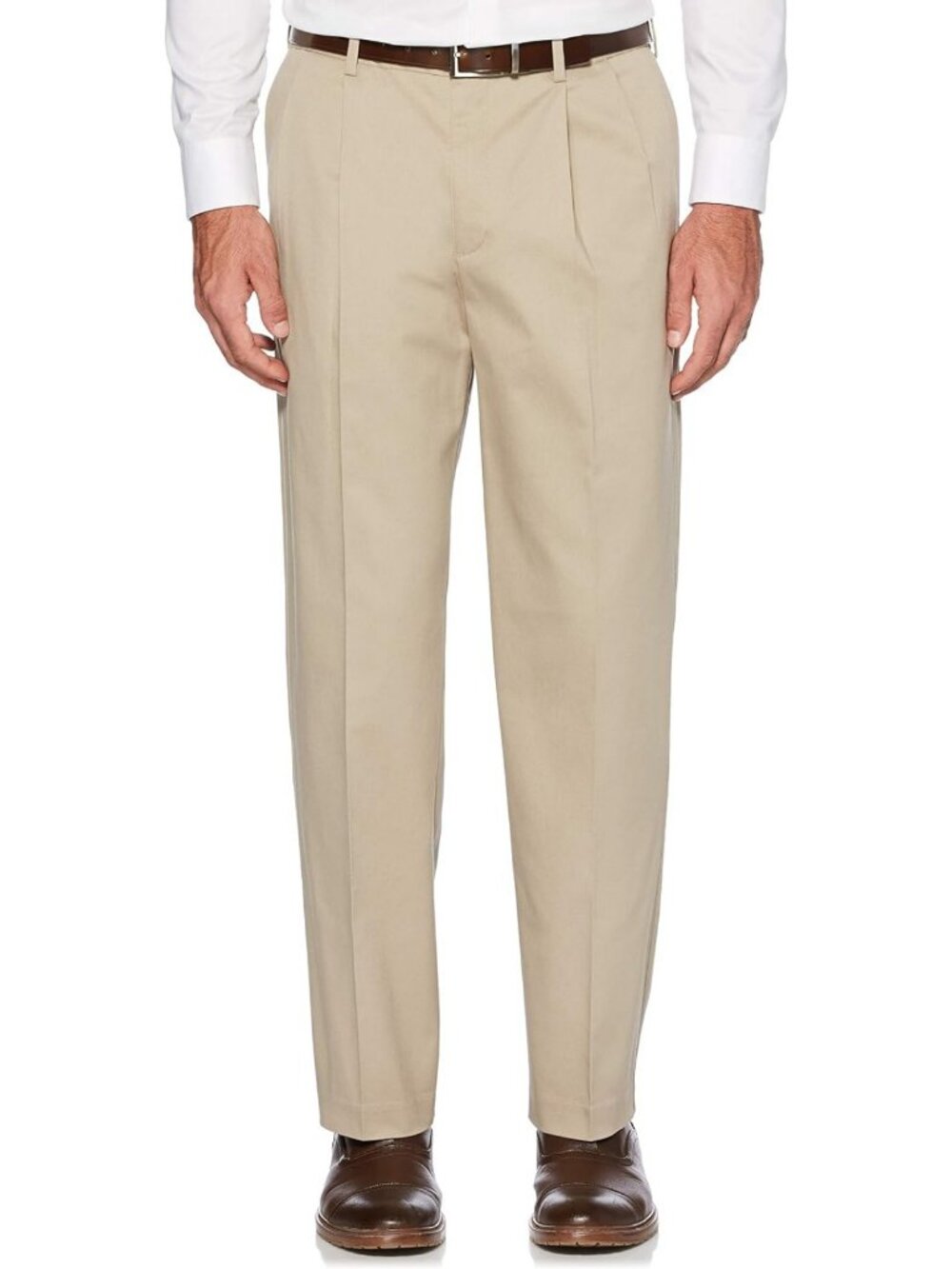 Savane Men's Ultimate Performance Pleated Chino Pants